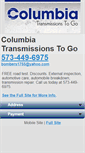 Mobile Screenshot of columbiatransmissionstogo.com