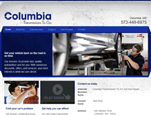 Tablet Screenshot of columbiatransmissionstogo.com